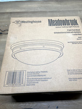 Westinghouse 6370600 Meadowbrook 2 Light 13"W LED Flush Mount - Oil Rubbed ,READ