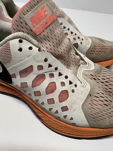 Nike Womens Air Zoom Pegasus 31 Orange Running Shoes Lace Up Size 6.5 No Laces - Picture 8 of 12