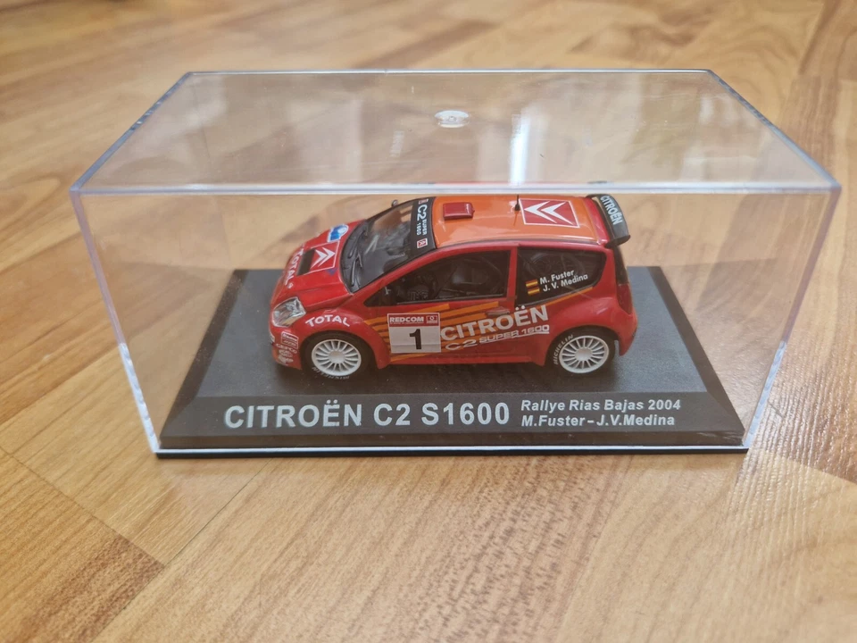 IXO DEAGOSTINI 1/43 CITROEN C2 S1600 RIAS BAJAS 2004 RALLY CAR + MAG - Image 2 of 3