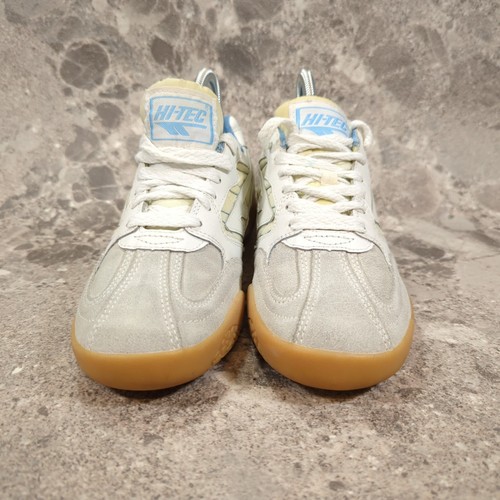 Hi-Tec Lady Squash Trainers UK 4 White Girls Gum Sole Non Marking Sneakers Shoes - Picture 2 of 9