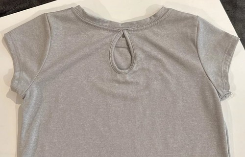 Nike Dri Fit Shirt Top & Shorts Set 2Pc Outfit Purple Gray Girls Small 4-5Yrs - Picture 16 of 21
