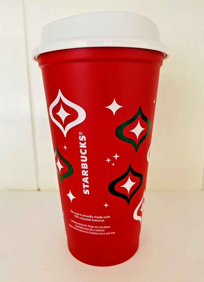 New! STARBUCKS 2023 Holiday RED CUP DAY Star 16 oz Reusable Hot Cup Tumbler eBay