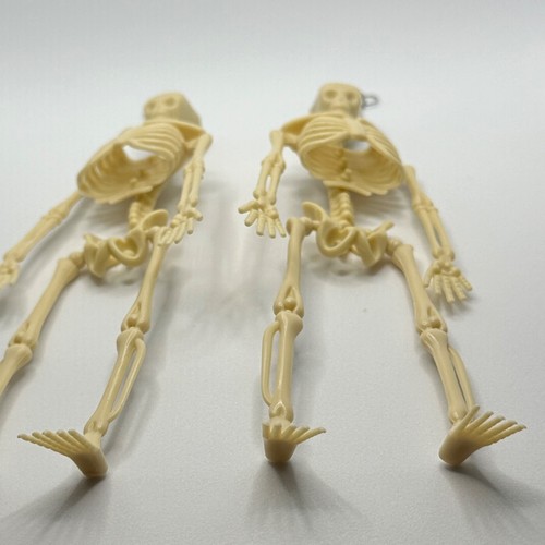 Huge skeleton earrings, large Halloween Earrings 18cm Long Fun goth unusual - Picture 4 of 7