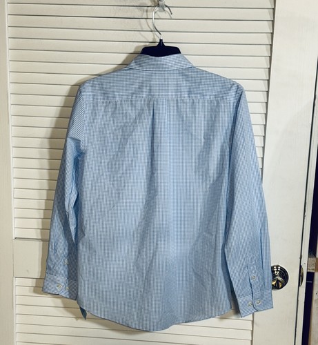 Camisa Manga Larga Cat and Jack Azul Cuadros Talla 14 Niños Pascua Nueva con Etiquetas - Imagen 5 de 12