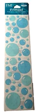 FMI Frances Meyer Bubbles 4 2 1/2"x4 1/2" Sticker 2 Sheets NIP 732 Balloon VTG 