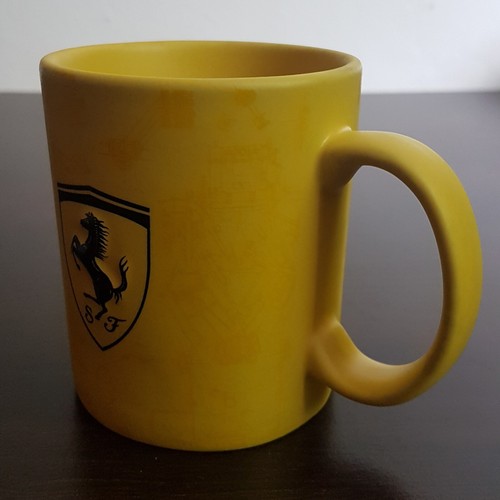 Original Ferrari Kaffeetasse Tasse Cup Porzellan Gelb Wappen 250 ml Yellow Mug - Picture 2 of 19