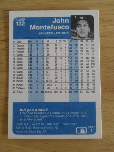 1984 Fleer Baseball Cards Random Complete Your Set - Picture 128 of 436