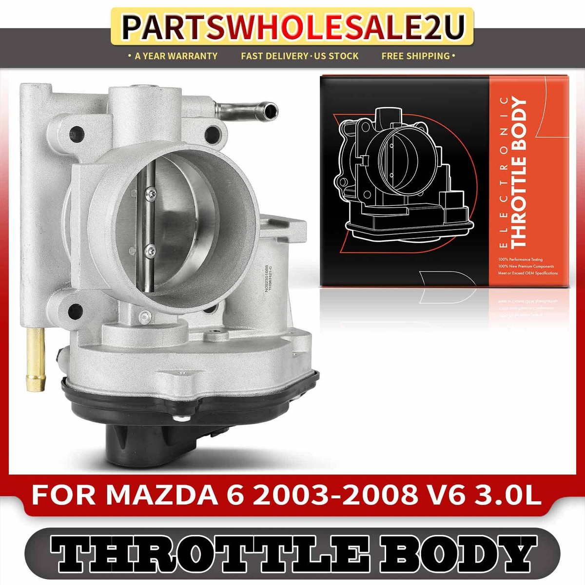 Fuel Injection Throttle Body w/ TPS Sensor for Mazda 6 2003