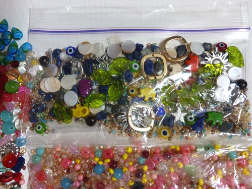 Beads + charms for crafts and jewelry making. Glass, crystal, gemstone, plastic - Bild 11 von 24