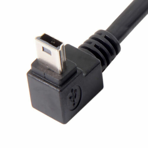 2pcs Mini USB 5 Pin Male to Female Cable 90 Degree Up Down Direction Angled CY - Picture 7 of 12