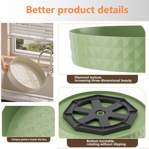 360 Rotating Kitchen Spices Rack Storage Organizer Seasoning Holder Countertop - Picture 3 of 15