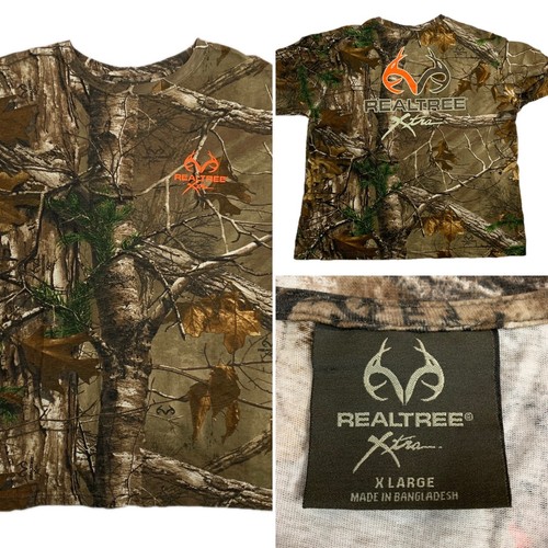Realtree Extra Youth XL Long Sleeve 100% Cotton Early Season Camouflage Shirt - Picture 1 of 12