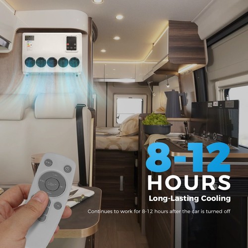 Aire acondicionado eléctrico split 12V refrigeración para camión autocaravana caravana 11000 BTU - Imagen 5 de 17
