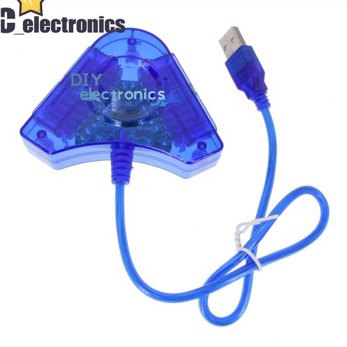 Adattatore convertitore PC USB doppia impugnatura PS1 PS2 PSX controller console gioco joystick - Foto 3 di 6