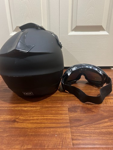 Aully park motocross helmet, full face protection helmet with goggles - Bild 4 von 5