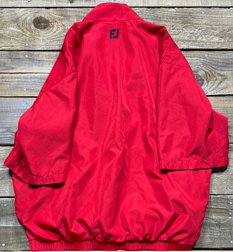 FootJoy DryJoys 1/4 Zip Snap Golf Pullover Mens Medium Red - Picture 6 of 8