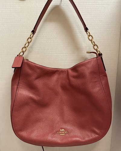 Coach Elle Hobo Dusty ROSE Pebble Leather 31399 Schultertasche Handtasche