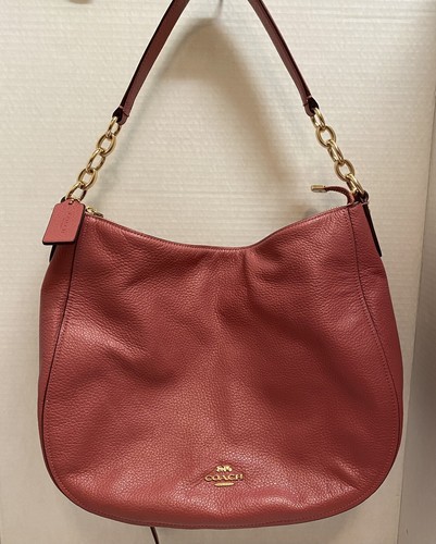 Coach Elle Hobo Dusty ROSE Pebble Leather 31399 S… - image 1