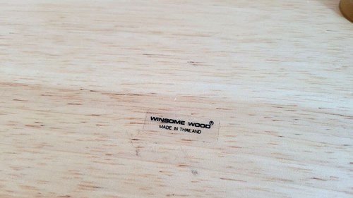 12” Round Winsome Wood Beechwood & Pewter Cheese Board – Vintage Style - Picture 4 of 9