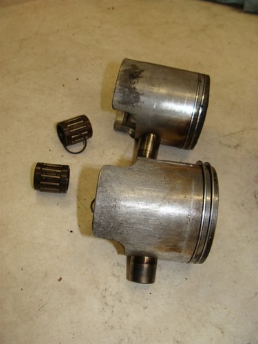 1984 YAMAHA ENTICER ET340 oem right left cylinder piston rings set 8G800 NICE - Picture 5 of 22