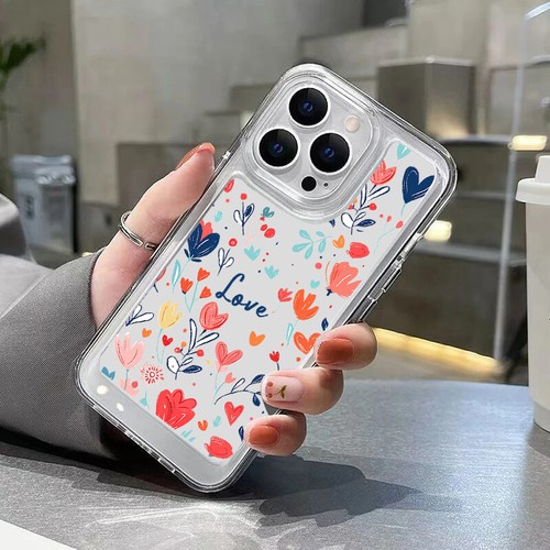 Heart Clear Silicone Case For iPhone 15 14 13 12 11 Pro Max XS Shockproof Cover - Picture 12 of 16