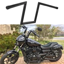 For Harley Street 500 750 10" Rise 1" 25mm Ape Hanger Handlebar Z-Bar Drag Bar