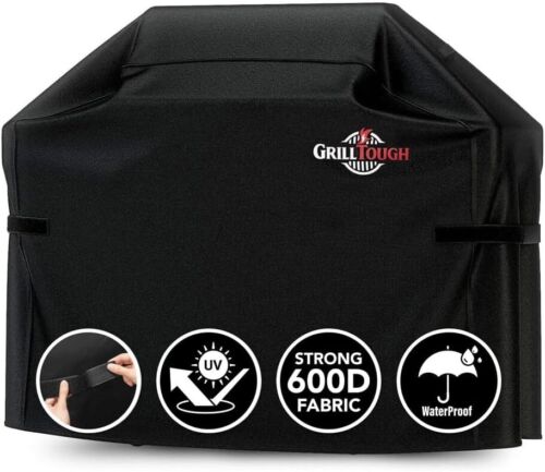 Protective 58 Inch BBQ Grill Cover - Weather Resistant with Adjustable Straps - Picture 3 of 8