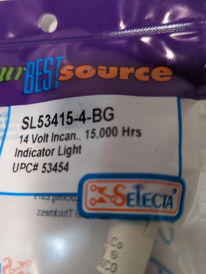 Lot of 5 Selecta SL53415-4-BG Indicator Lights  in Factory Bag - Image 4 of 4