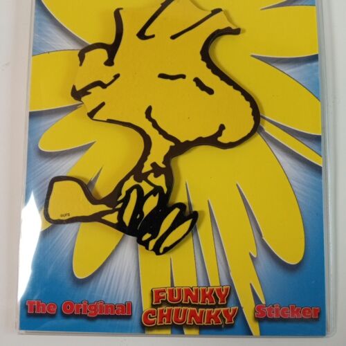 Adesivo Woodstock Peanuts cartone animato funky grosso NOS NIP STIK IT magneti polari - Foto 3 di 9