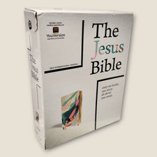 Jesus Bible NIV Edition, Multi-Color/Teal by Zondervan (2019) Imitation Leather