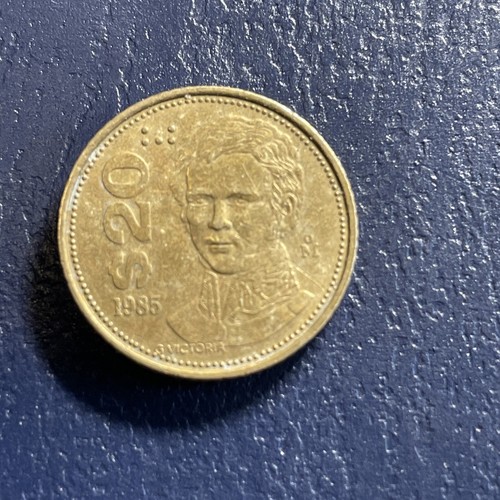 1985 Mexiko 20 Pesos Messing Münze Veinte Dinero 20 $ Währung Geld - Bild 2 von 3