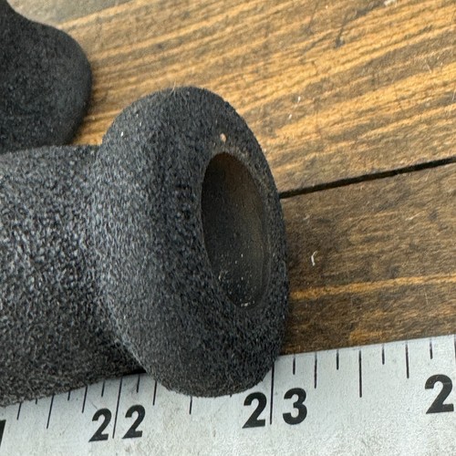 Vintage Hunt Wilde Foam Grips Mountain Bike 80s Flag End Caps 3 Groove - Picture 9 of 10