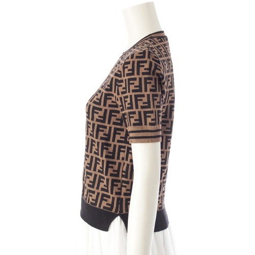 FENDI 20-21 anni Zucca FF modello maglia manica corta top maglioni FZY702 A5... - Foto 3 di 13