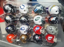32pc set NFL pocket pro gumball helmets NFC & AFC NEW