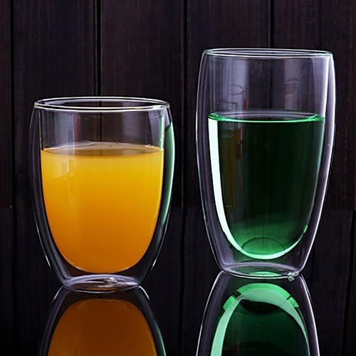 Double Wall Layer Cup Coffee Glass Tea Insulated Mug Wine Beer Milk Espresso - Picture 4 of 12