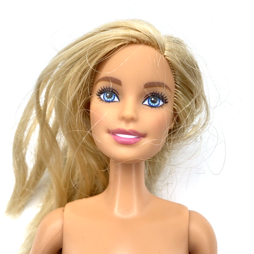 Barbie Nude Millie OM 2015 Body Mold Mattel Blonde Blue Eyes Bent Right