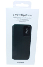 Samsung S-View Flip Case Cover for Galaxy S22 Plus Black EF-ZS906CB
