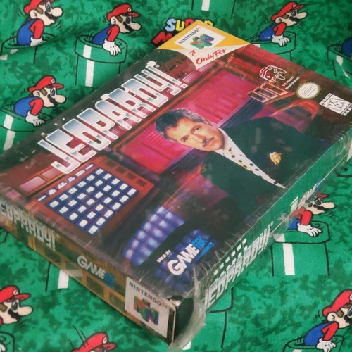 Jeopardy! Nintendo 64 1988 Factory New and Sealed Shelf Wear Torn Shrink - Picture 1 of 7