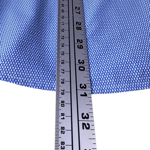 Mizzen Main McClane Shirt Mens Small Light Blue Geometric Long Sleeve Button New - Picture 12 of 12