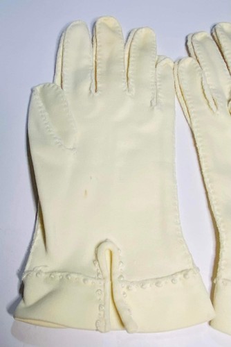 Shalimar Damen Creme Farbe Handgelenk Länge elegante Handschuhe - Bild 6 von 12
