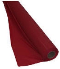 Creative # 011131 40" x 100' Roll Classic Red Plastic Banquet Table Cover