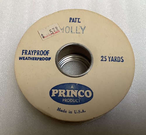 Cinta de tela vintage Princo acebo 25 yardas resistente a la intemperie - Imagen 2 de 3