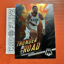 Portland Trail Blazers DAMIAN LILLARD 2022-23 Panini Mosaic THUNDER ROAD Card
