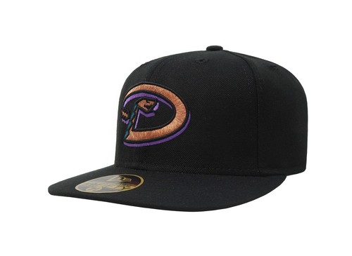 New Era 59Fifty Men Boys Hat MLB Arizona Diamondbacks Black 2007 Wool Fitted Cap
