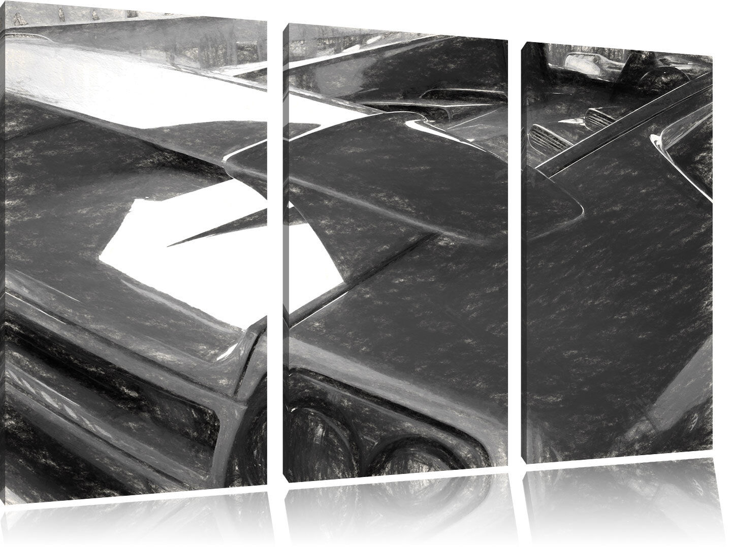 Gelber Lamborghini Gallardo 3-Teiler Leinwandbild Wanddeko Kunstdruck Gelber Lamborghini Gallardo 3-Teiler Leinwandbild Wanddeko Kunstdruck