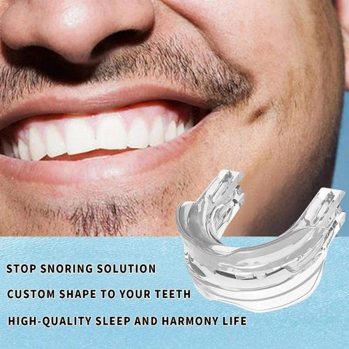 Sleep Aids Anti Snore Mouthpiece Mouth Guards Stop Snoring Adjustable Bruxisms - Picture 2 of 19