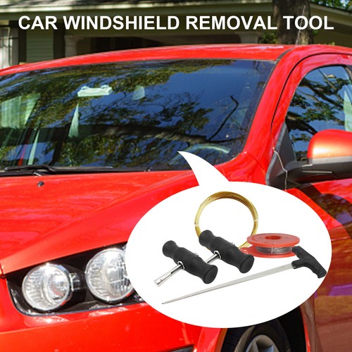 5pcs Windshield Removal Kit Automotive Wind Glass Remover Hand Wire Coil Tools - Picture 9 of 9
