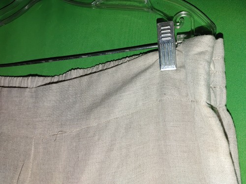 4783) NWOT LANE BRYANT 14/16 14W beige linen blend relaxed fit pants new 14 - Picture 5 of 6