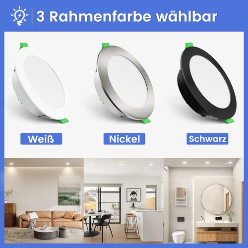 Foco empotrable LED lámpara de techo foco plano regulable 230V foco empotrable 1050lm - Imagen 3 de 25