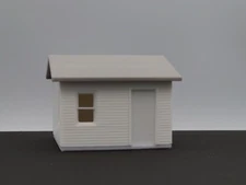 Updated! 1:64 13'6"x14'10"-White w/ Siding-Standalone Office/Guard Shack